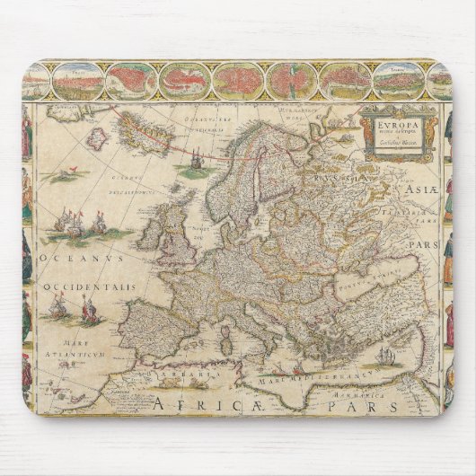 Tapis De Souris Carte de l'Europe 6 (Devant)