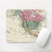 Tapis De Souris Carte de l'hémisphère occidental (Avec souris)