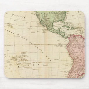 Tapis De Souris Carte de l'hémisphère occidental