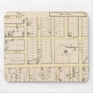 Tapis De Souris Carte de l'île de Rhode East Providence