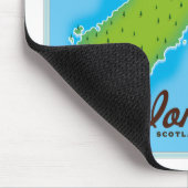 Tapis De Souris Carte de l'île d'Iona (Coin)