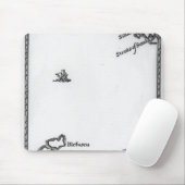 Tapis De Souris Carte de Lilliput et de Blefuscu (Avec souris)
