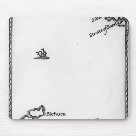 Tapis De Souris Carte de Lilliput et de Blefuscu (Devant)