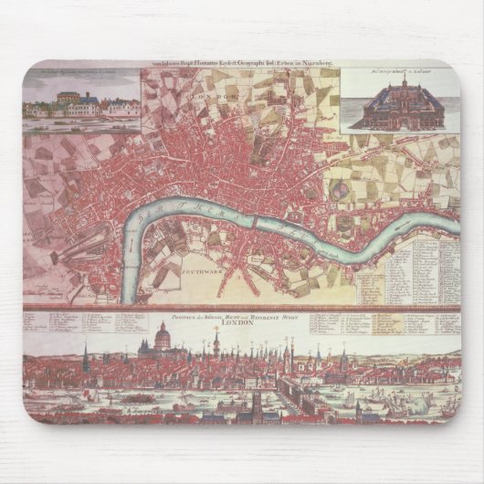 Tapis De Souris Carte de Londres (Devant)