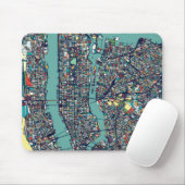 Tapis De Souris Carte de Manhattan New York (Avec souris)