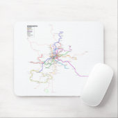 Tapis De Souris Carte de métro de Madrid (Espagne) (Avec souris)