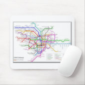 Tapis De Souris Carte de métro de Tokyo (Avec souris)