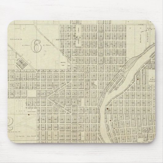 Tapis De Souris Carte de Milwaukee (Devant)