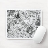 Tapis De Souris carte de Paris (Avec souris)