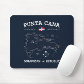 Tapis De Souris Carte de Punta Cana (Avec souris)