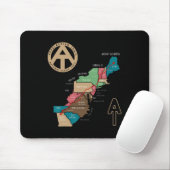 Tapis De Souris Carte de randonnée du sentier des Appalaches  (Avec souris)