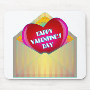 TAPIS DE SOURIS CARTE DE RÉALISATION "HEUREUSE SAINTE-VALENTIN"
