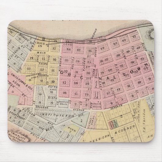 Tapis De Souris Carte de Red Wing, comté de Goodhue, Minnesota (Devant)