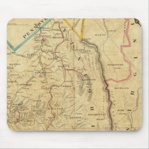 Tapis De Souris Carte de Richardson de la Virginie-Occidentale