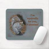 Tapis De Souris Carte de Saint-Valentin écureuil (Avec souris)