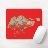 Tapis De Souris Carte de Singapour Mousepad (Avec souris)