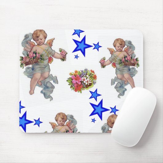 Tapis De Souris Carte de souris Angel Blue Stars ! (Avec souris)