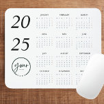 Tapis De Souris Carte de souris Calendrier 2025 personnalisée avec<br><div class="desc">Faites la promotion de votre marque tout en améliorant votre espace de travail avec ce pavé de souris 2025 du calendrier personnalisé avec votre logo. Conçu avec un agencement élégant et professionnel, ce tapis de souris combine un calendrier fonctionnel de l'année avec une surface lisse pour une performance précise de...</div>