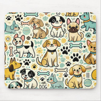 Tapis De Souris Carte de souris de chien adorable
