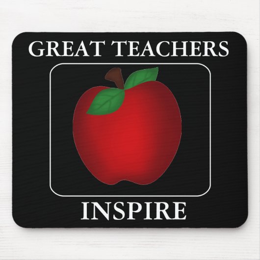Tapis De Souris Carte de souris de l'enseignant motivant (Devant)
