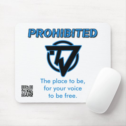 Tapis De Souris Carte de souris interdite (Avec souris)