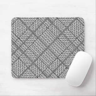 Tapis De Souris CARTE DE Souris KNIT JACQUARD GRIS