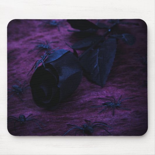 Tapis De Souris Carte de souris Rose noir (Devant)