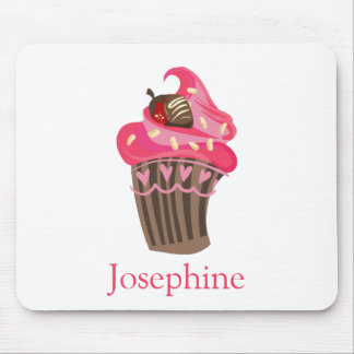 Tapis De Souris Carte de souris Whimsy Pink Cupcake