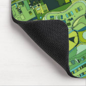 Tapis De Souris Carte de structure de ville d'Amsterdam (Coin)