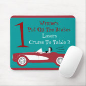 Tapis De Souris Carte de table convertible rouge Bunco rétro #1 Di (Avec souris)