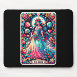 Tapis De Souris Carte de Tarot de la Mariée Mystique Œuvre d'Art d