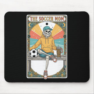 Tapis De Souris Carte de tarot de la mère de football squelette ca