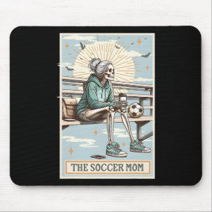 Tapis De Souris Carte de tarot de maman de foot Rétro Squelette de