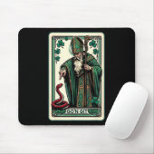 Tapis De Souris Carte de tarot drôle de la Saint-Patrick Go'n Git  (Avec souris)