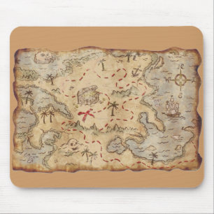 Tapis De Souris Carte de trésor