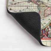 Tapis De Souris Carte de Vieux Monde Mousepad (Coin)