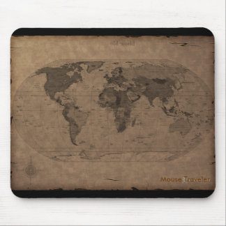 Tapis De Souris Carte de Vieux Monde Mousepad