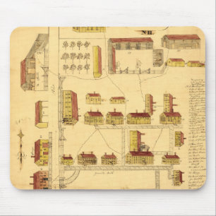 TAPIS DE SOURIS CARTE DE VILLAGE DE DISPOSITIF TREMBLEUR, 1849