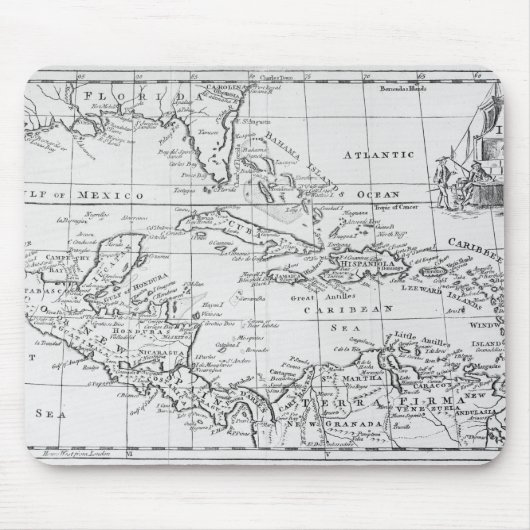 Tapis De Souris Carte des Antilles (Devant)