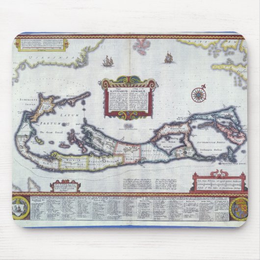 Tapis De Souris Carte des Bermudes (Devant)