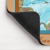 Tapis De Souris Carte des Caraïbes Mousepad (Coin)