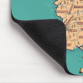 Tapis De Souris Carte des comtés vintage d'Angleterre (Coin)
