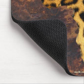 Tapis De Souris Carte des endroits léopards de la faune de l'AFRIQ (Coin)