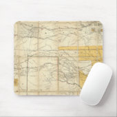 Tapis De Souris Carte Des États Du Kansas Et Du Texas (Avec souris)