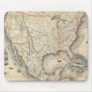 Tapis De Souris Carte Des États-Unis