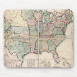Tapis De Souris Carte des États-Unis 3