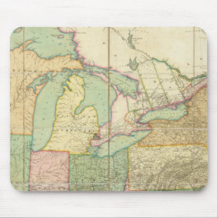 Tapis De Souris Carte des États-Unis 6
