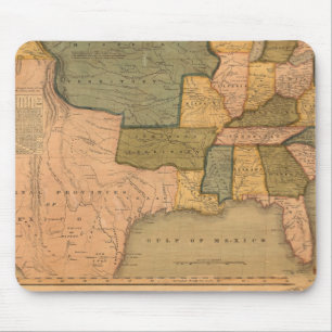 Tapis De Souris Carte des États-Unis avec George Washington