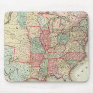 Tapis De Souris Carte Des États-Unis D'Amérique
