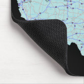 Tapis De Souris Carte des États-Unis Mousepad (Coin)